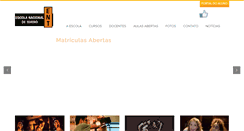 Desktop Screenshot of escolanacionaldeteatro.com.br